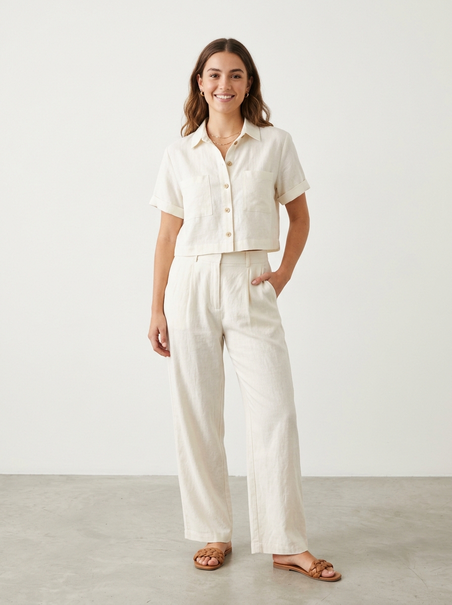 CROPPED SHORT SLEEVED SHIRT